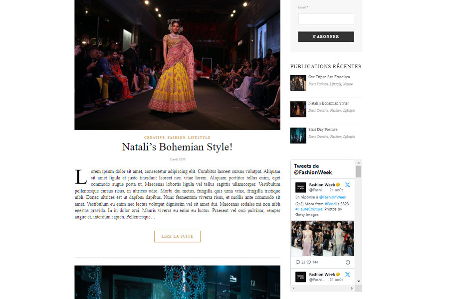 chic dessing ecommerce fashionable website