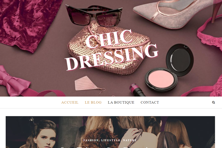 chic dessing ecommerce fashionable website