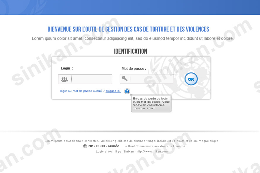 graphic template for united nation website project