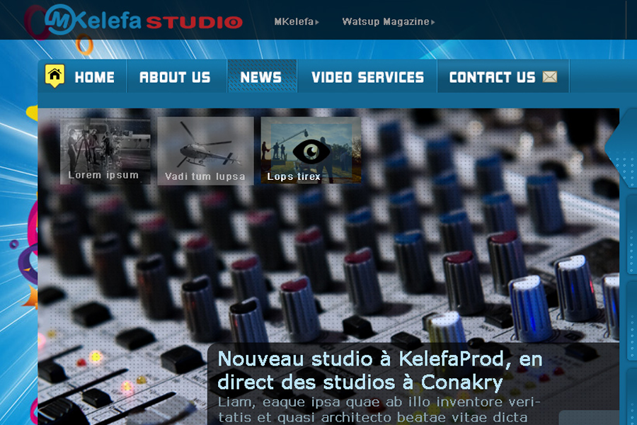 MKelefa  website graphic template