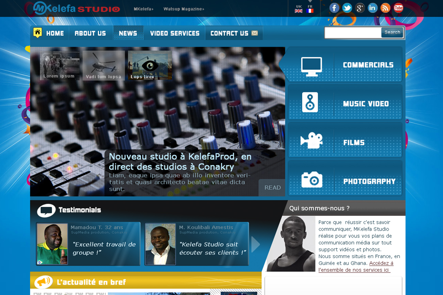 MKelefa  website graphic template