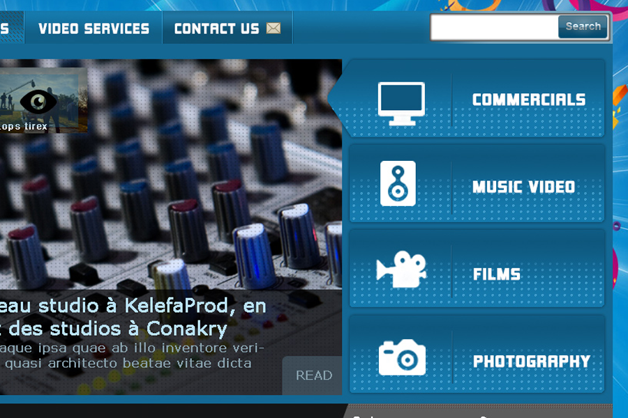 MKelefa  website graphic template