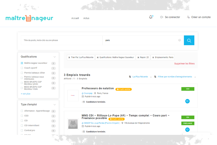 Maitrenageur.org online wetrsports job service 