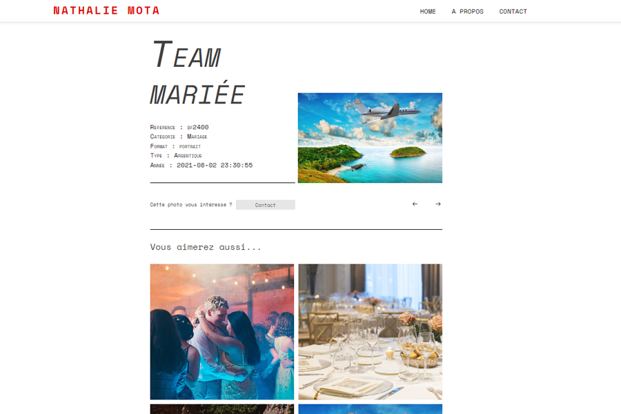 Motaphoto - Full Js Coding training website